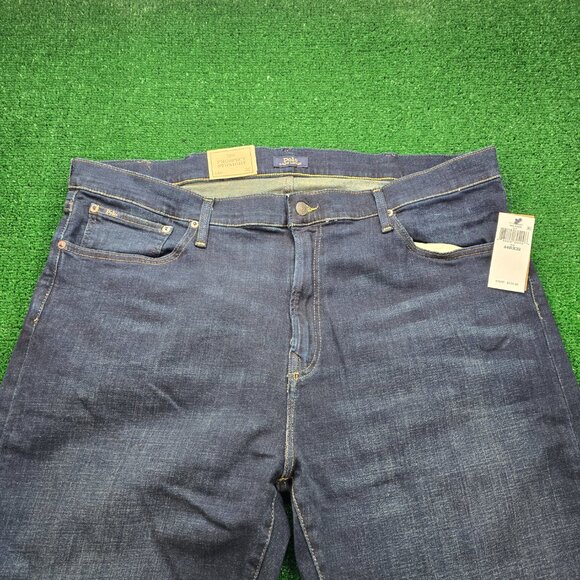 Polo Ralph Lauren Jeans Mens 44Bx32 Blue Denim The Prospect‎ Straight NWT - Picture 3 of 15